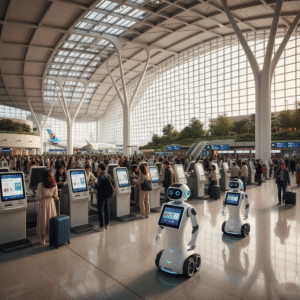 Incheon International Airport smart terminal with technology-driven features.