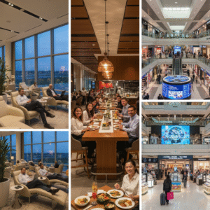 ravelers enjoying world-class amenities at top-ranked airports.