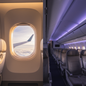 Boeing 787 vs Airbus A350 cabin comparison