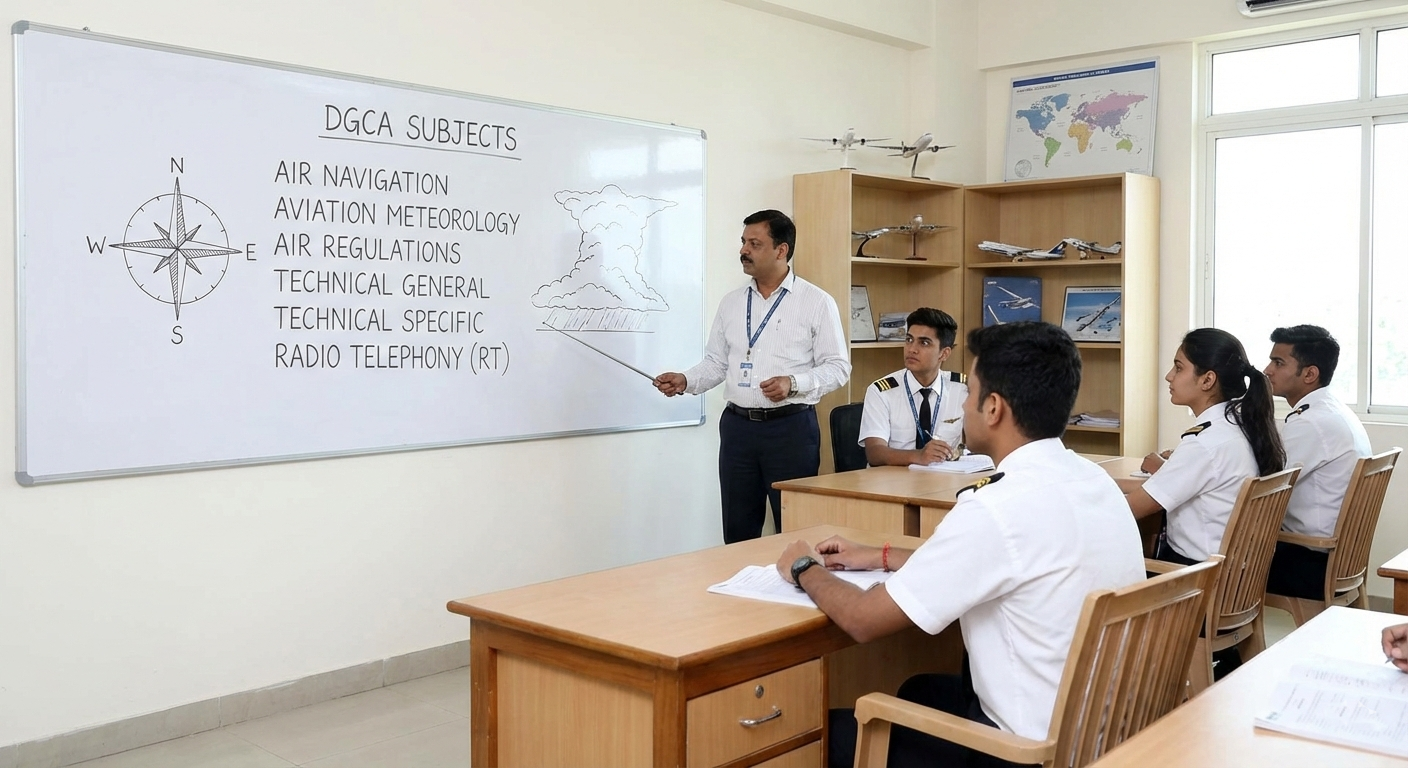 DGCA exam failure rate explained in aviation classroom