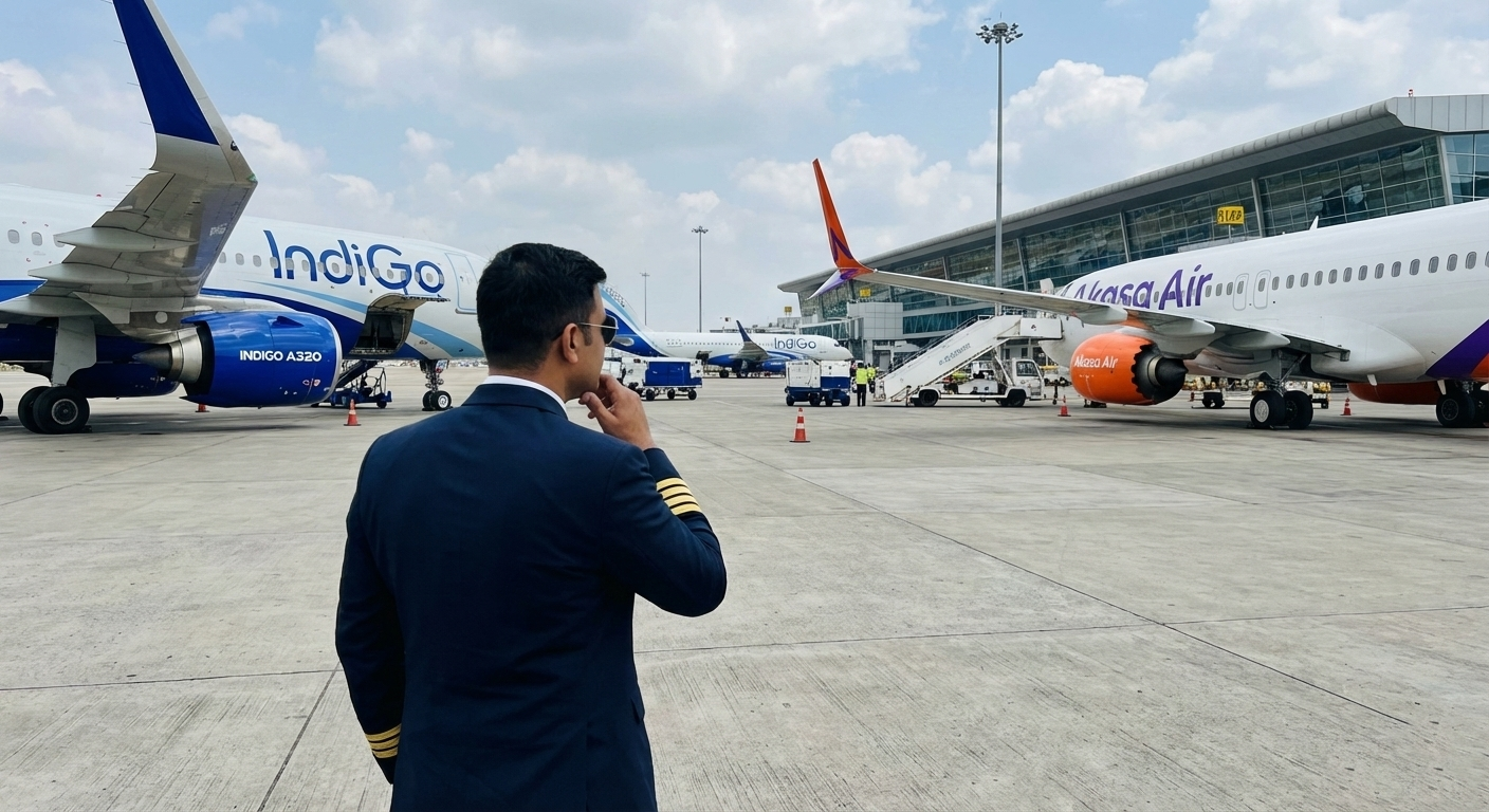 Decision making between IndiGo and Akasa Air for pilot career