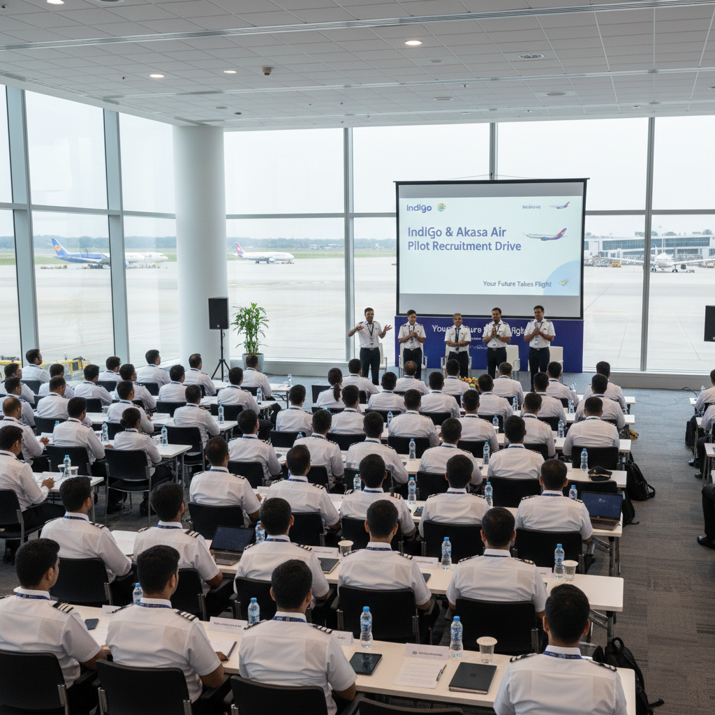 IndiGo and Akasa Air pilot hiring event